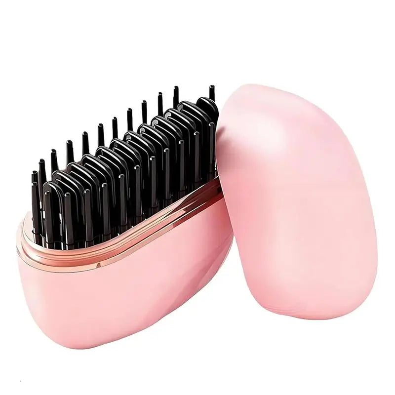 Rechargeable Mini Hair Straightener Brush 2026 3 Heat Settings Portable Cordless Styling Tool for Travel Home