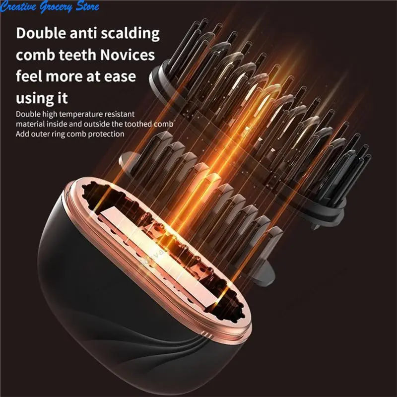 Rechargeable Mini Hair Straightener Brush 2026 3 Heat Settings Portable Cordless Styling Tool for Travel Home