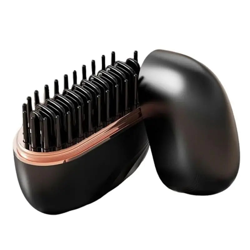 Rechargeable Mini Hair Straightener Brush 2026 3 Heat Settings Portable Cordless Styling Tool for Travel Home