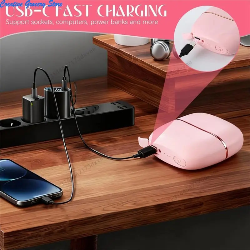 Rechargeable Mini Hair Straightener Brush 2026 3 Heat Settings Portable Cordless Styling Tool for Travel Home