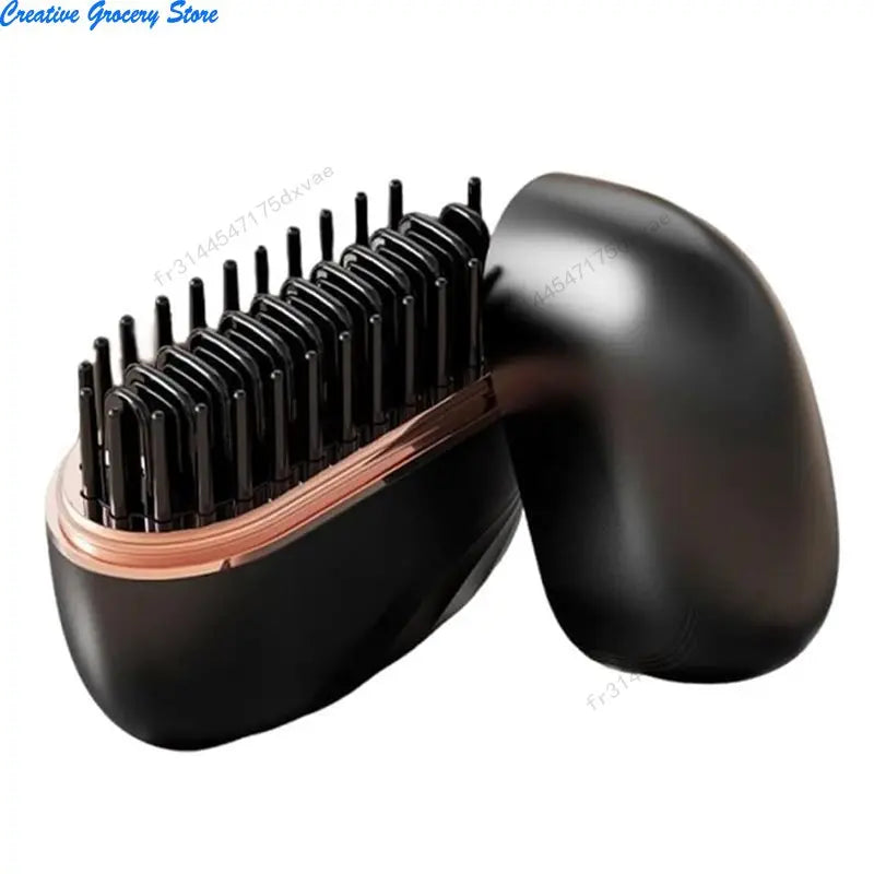 Rechargeable Mini Hair Straightener Brush 2026 3 Heat Settings Portable Cordless Styling Tool for Travel Home